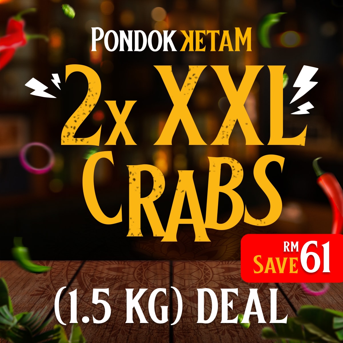 2x XXL CRABS & SAVE RM64